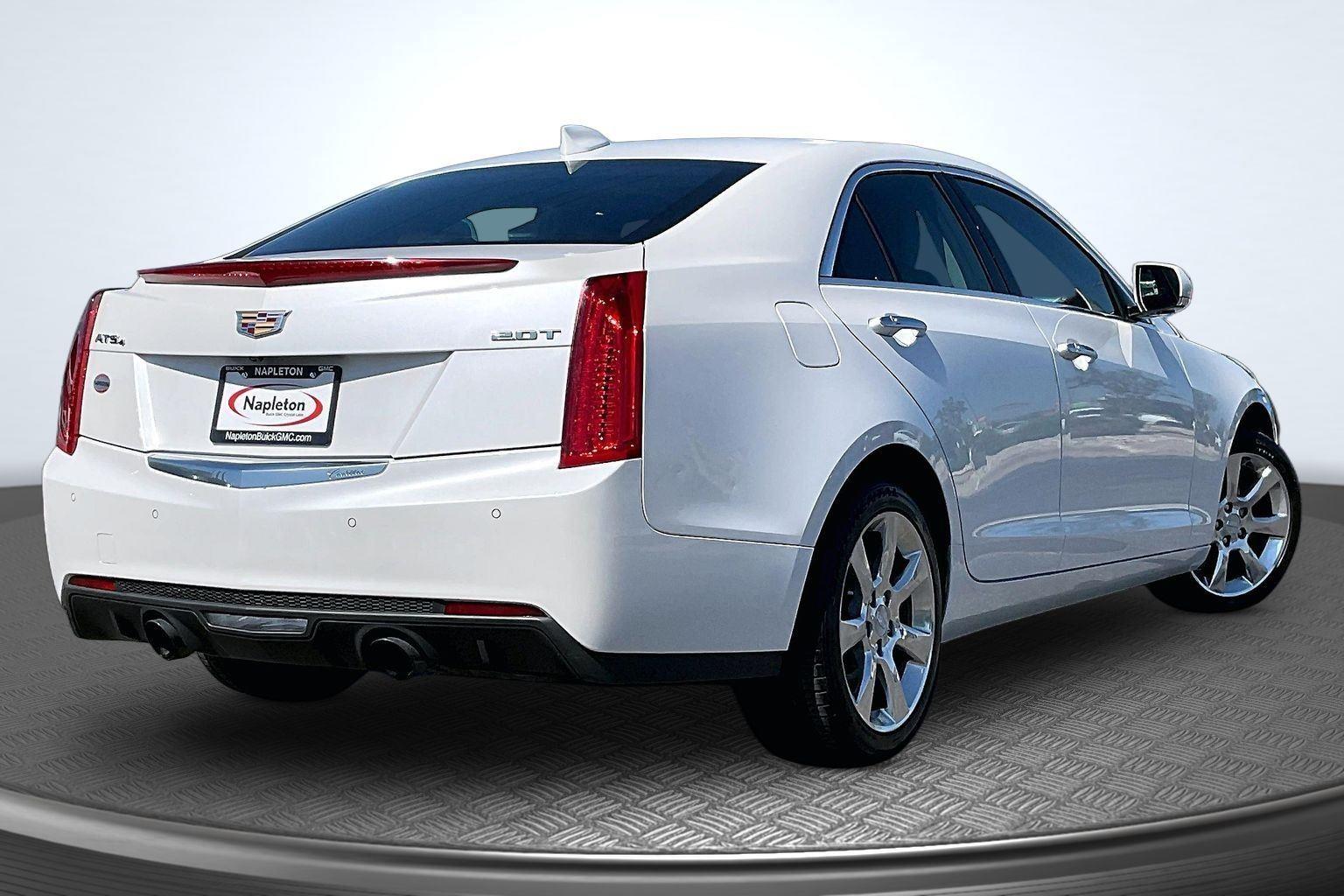 Crystal White Tricoat 2016 Cadillac ATS 2.0T Luxury AWD Sedan All-Wheel Drive Automatic
