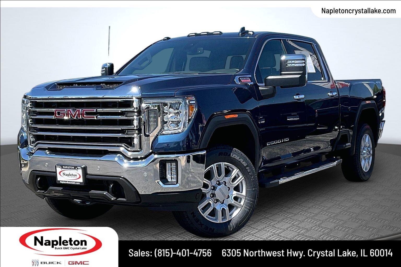 Pacific Blue Metallic 2020 GMC Sierra 2500HD Pickup Truck Four-Wheel Drive Automatic