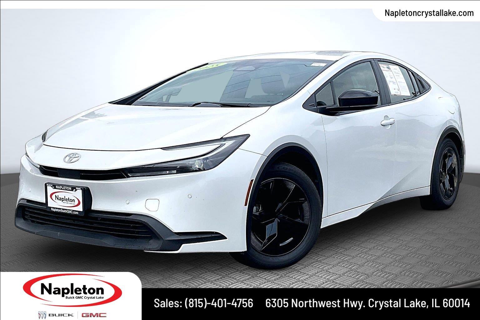 White (Wind Chill Pearl) 2025 Toyota Prius Hatchback Front-Wheel Drive Continuously Variable Transmission