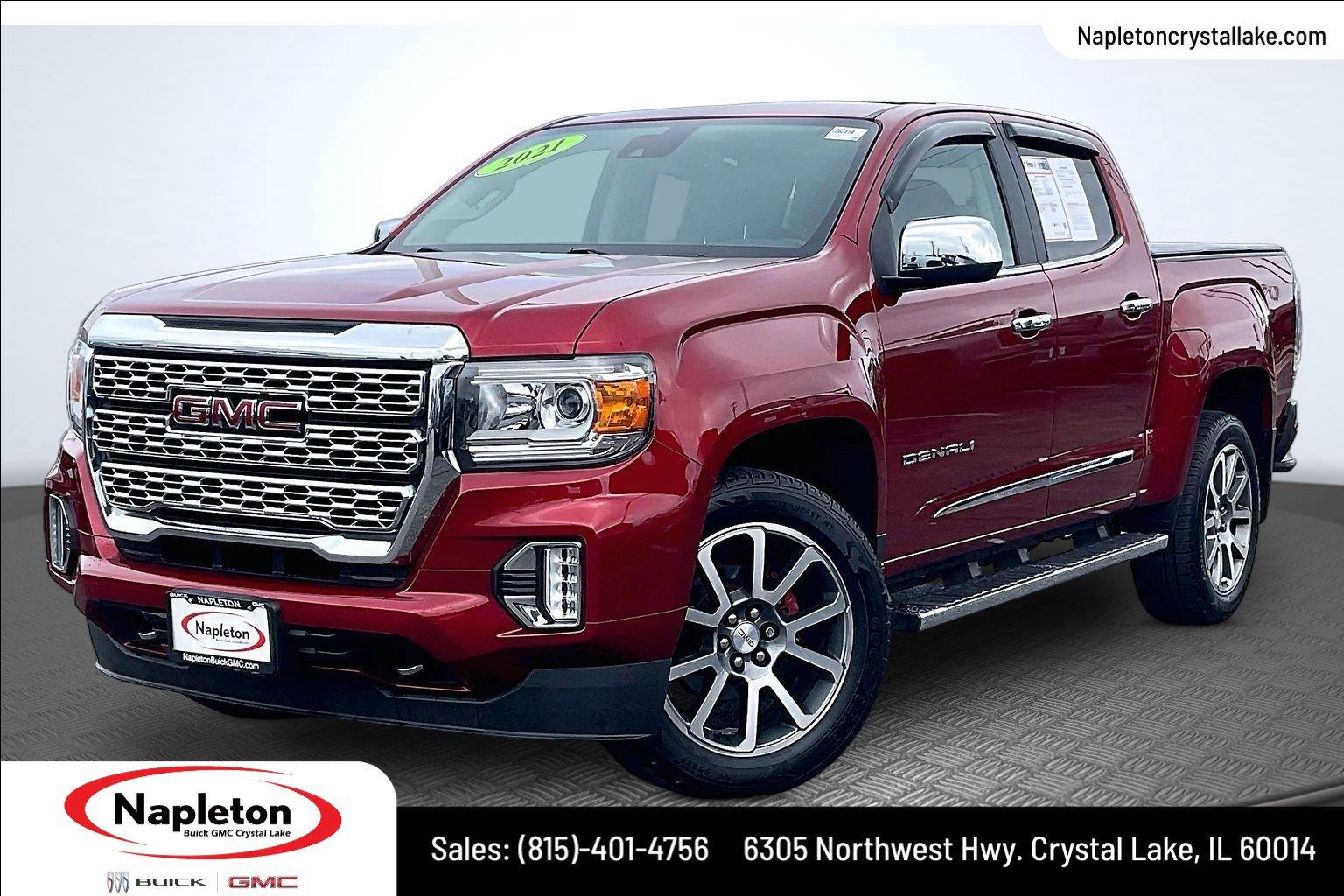 Cayenne Red Tintcoat 2022 GMC Canyon Pickup Truck Four-Wheel Drive 8-Speed Automatic
