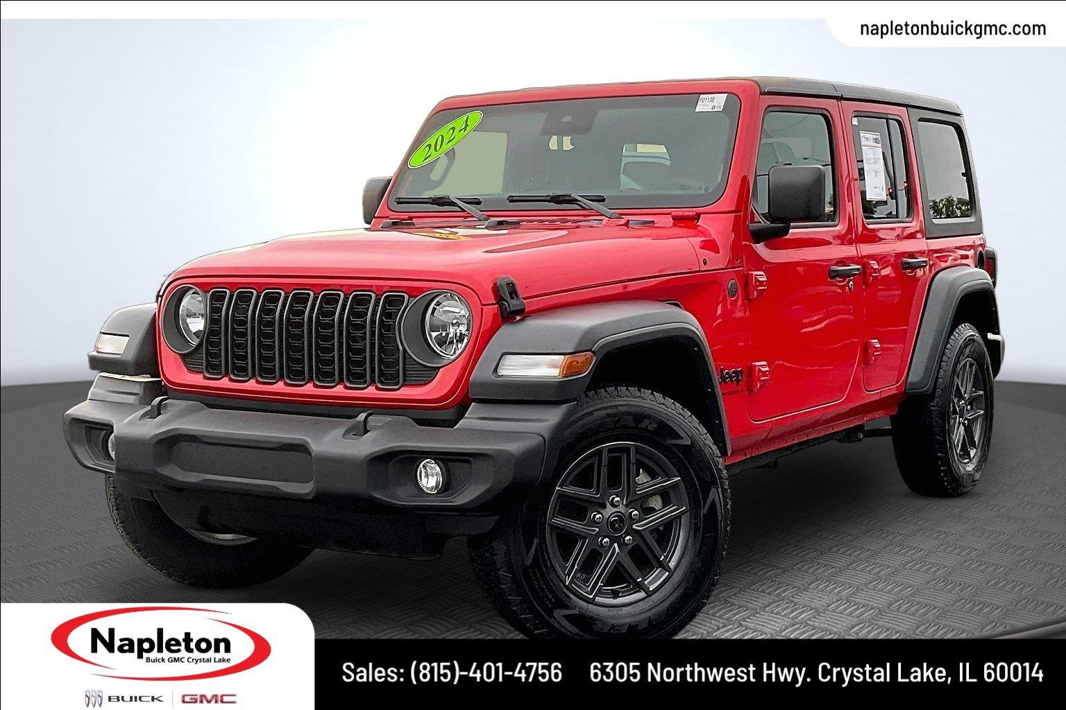 Firecracker Red Clearcoat 2024 Jeep Wrangler SUV / Crossover Four-Wheel Drive 8-Speed Automatic