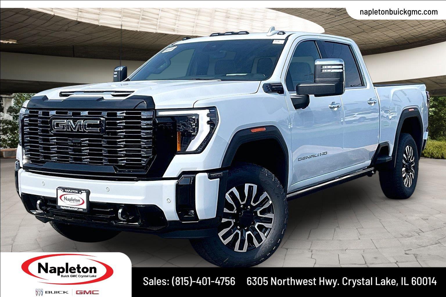 Glacier White Tricoat 2026 GMC Sierra 2500HD Pickup Truck Four-Wheel Drive Automatic