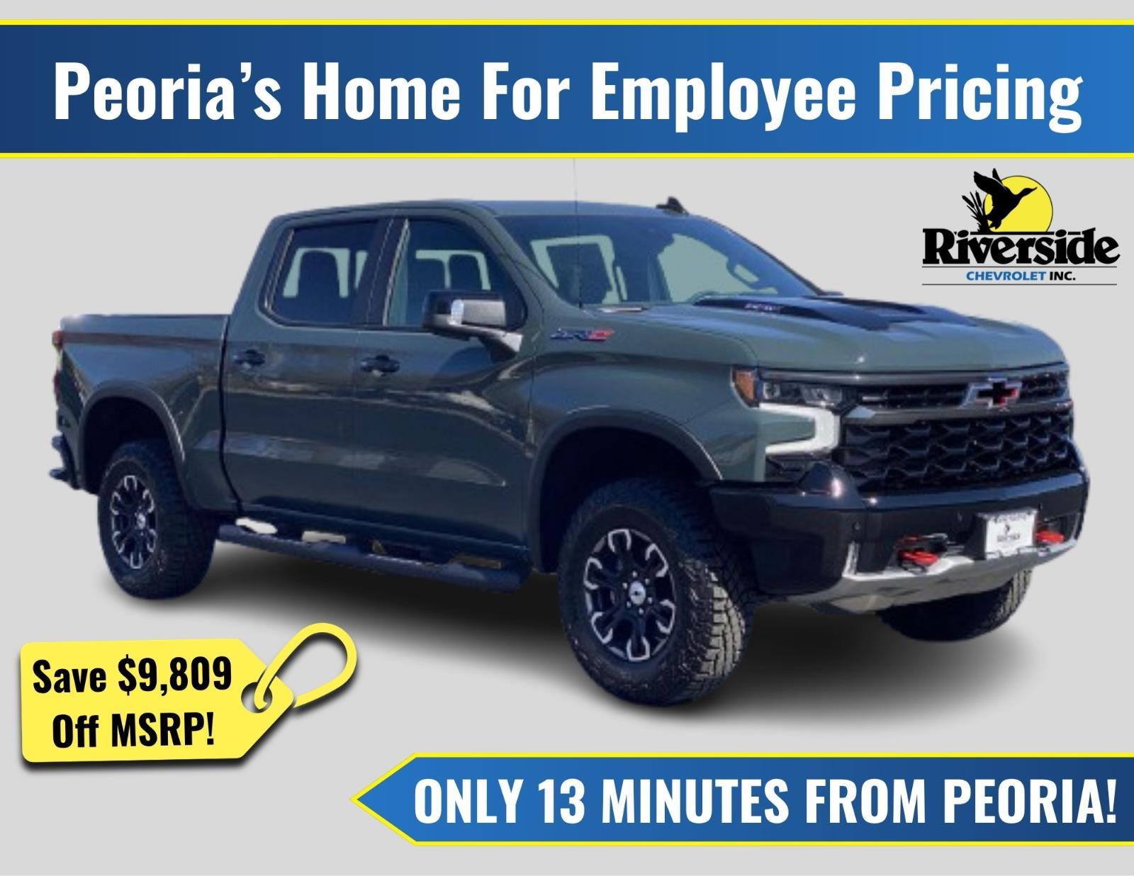 Cypress Gray 2026 Chevrolet Silverado 1500 ZR2 Crew Cab 4WD Pickup Truck Four-Wheel Drive Automatic