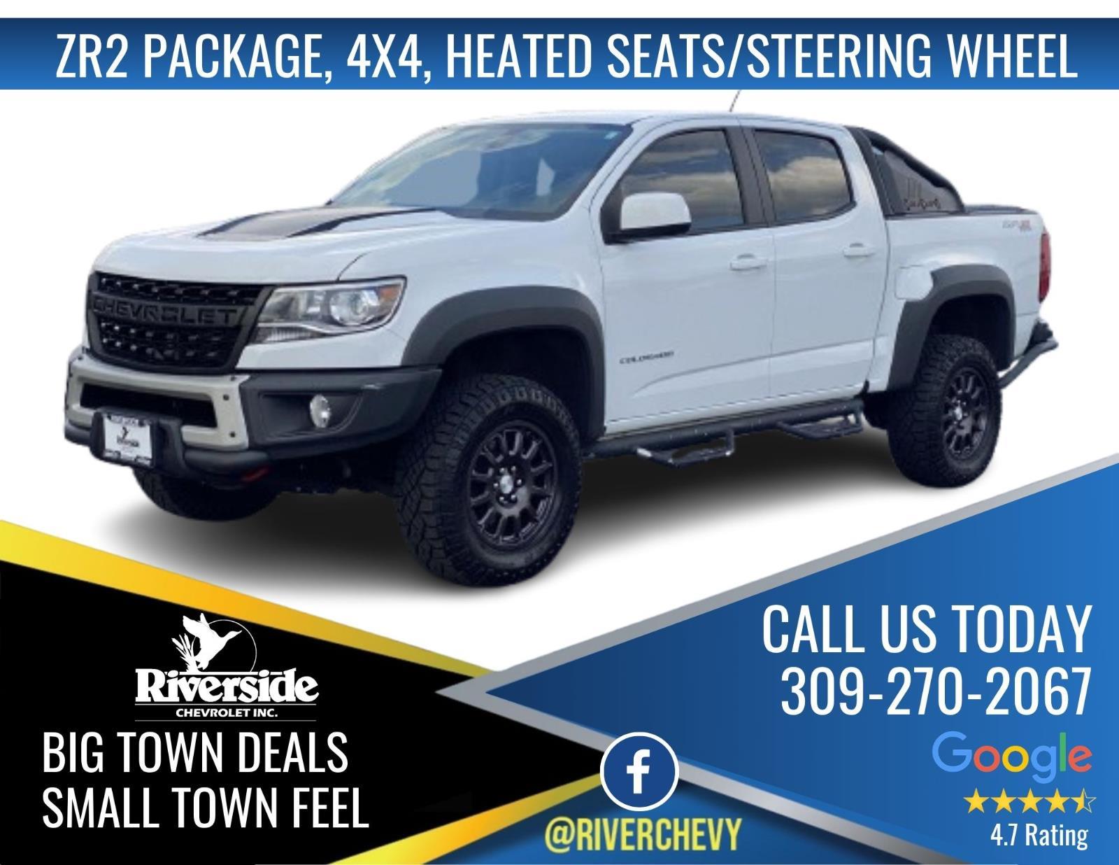 Summit White 2021 Chevrolet Colorado ZR2 Crew Cab 4WD Pickup Truck Four-Wheel Drive 8-Speed Automatic