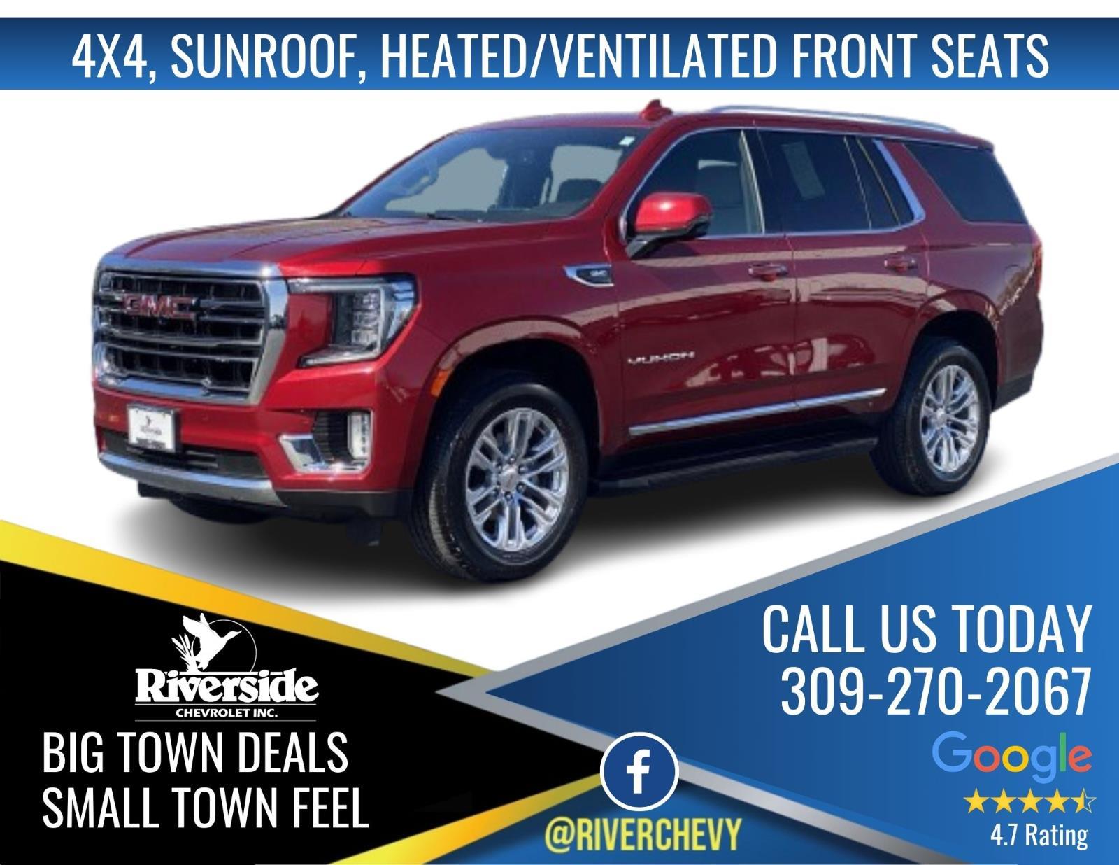 Cayenne Red Tintcoat 2022 GMC Yukon SLT 4WD SUV / Crossover Four-Wheel Drive Automatic