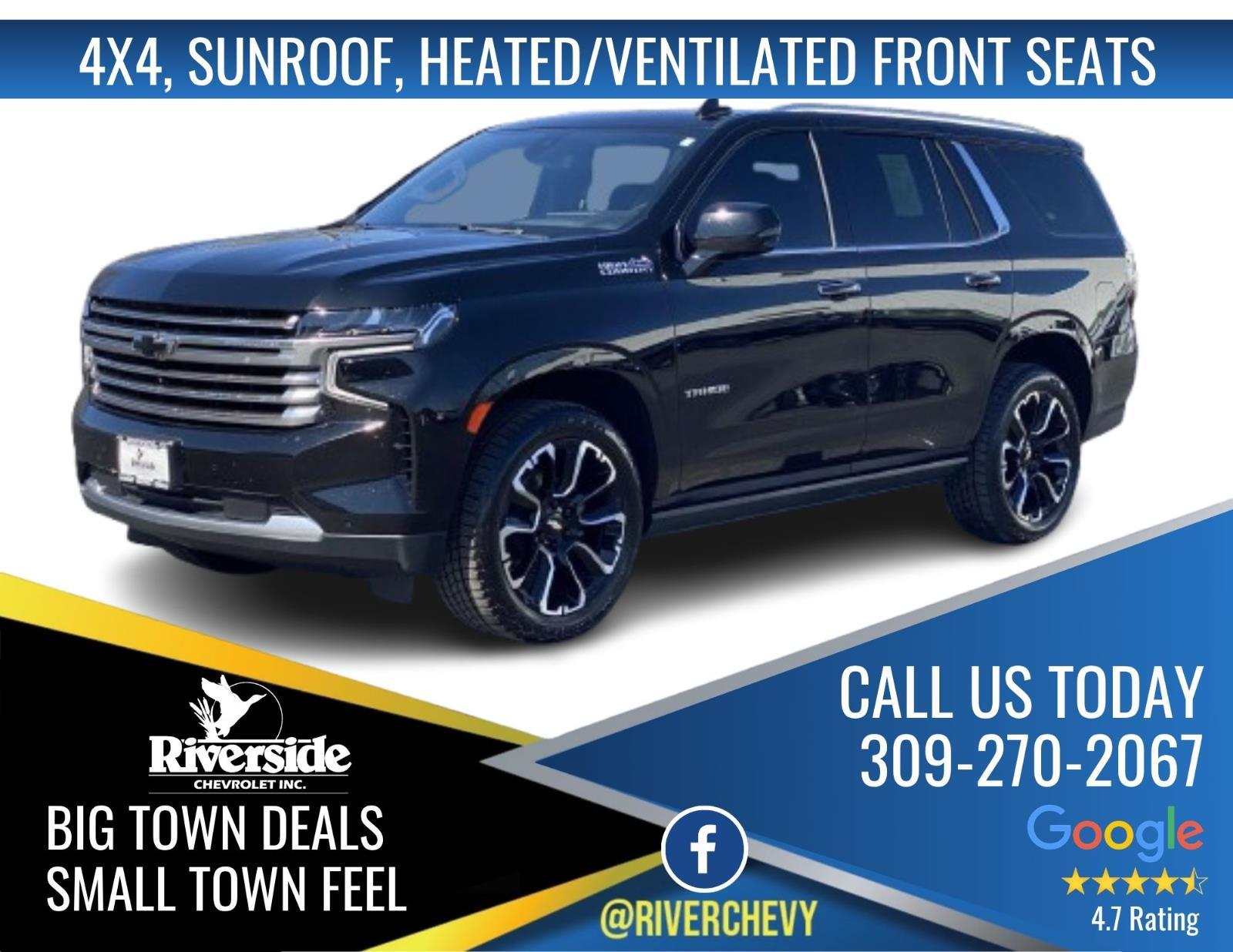 Black 2022 Chevrolet Tahoe High Country 4WD SUV / Crossover Four-Wheel Drive Automatic