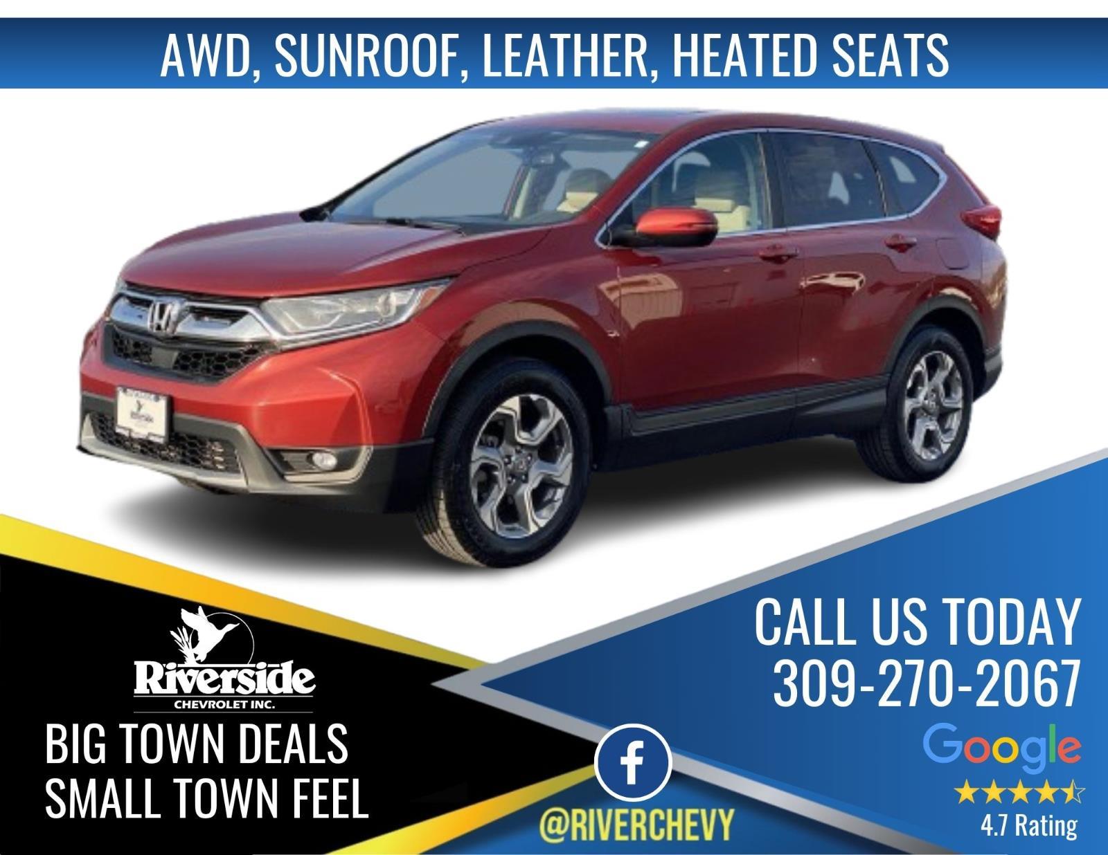 Red 2019 Honda CR-V EX-L AWD SUV / Crossover All-Wheel Drive Continuously Variable Transmission
