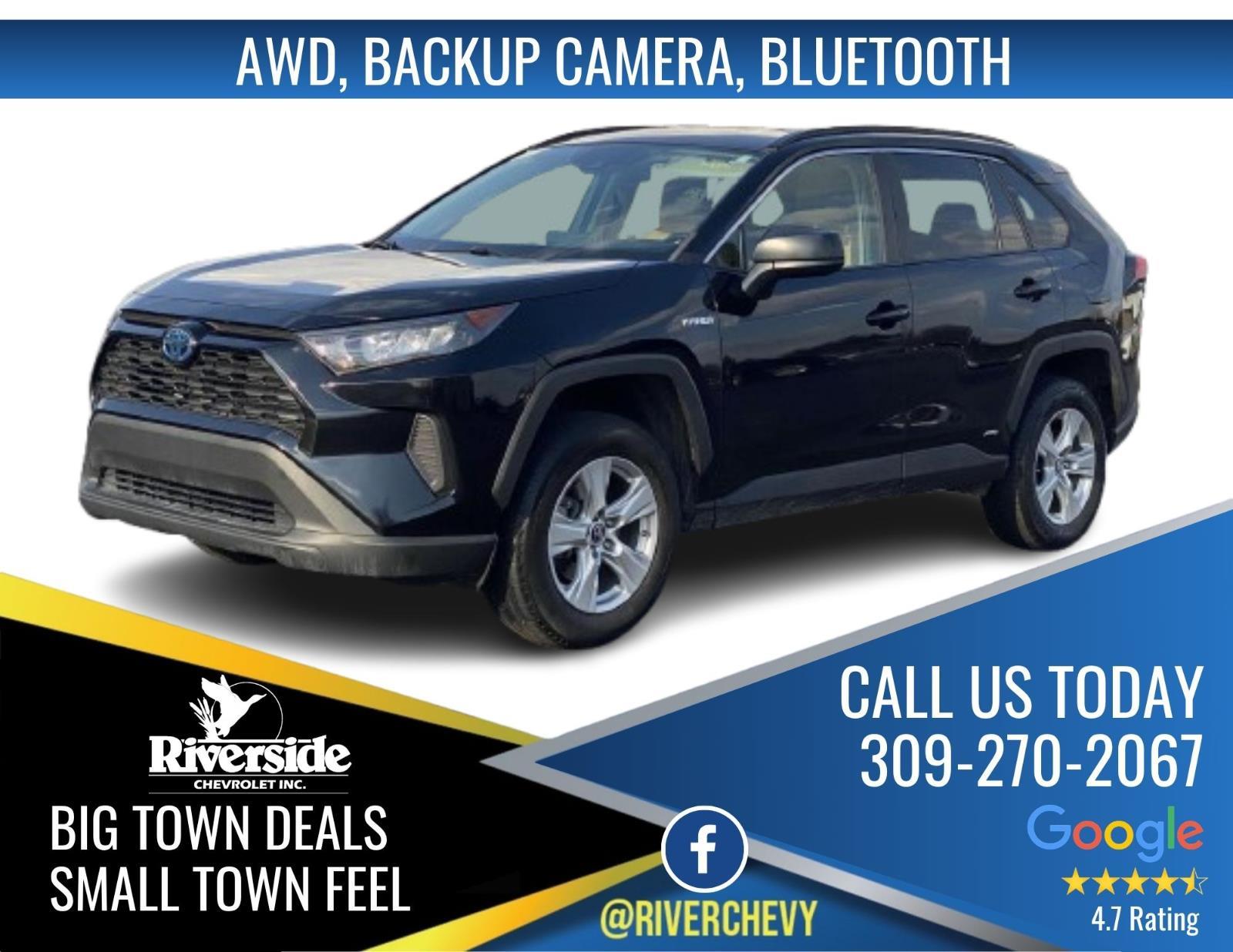MIDNIGHT BLACK ME 2020 Toyota RAV4 Hybrid LE AWD SUV / Crossover All-Wheel Drive