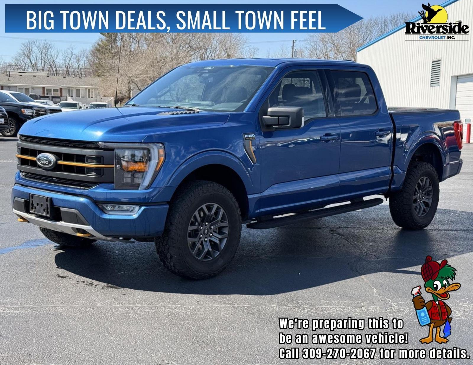 Atlas Blue Metallic 2022 Ford F-150 Tremor SuperCrew 4WD Pickup Truck Four-Wheel Drive Automatic