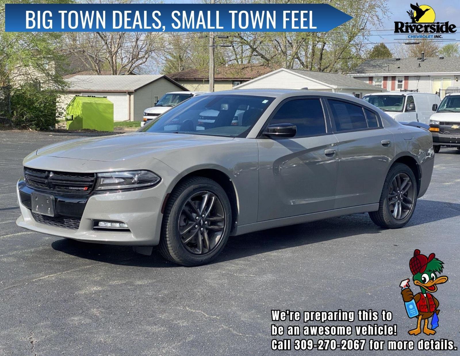 Destroyer Gray Clearcoat 2019 Dodge Charger SXT AWD Sedan All-Wheel Drive 8-Speed Automatic