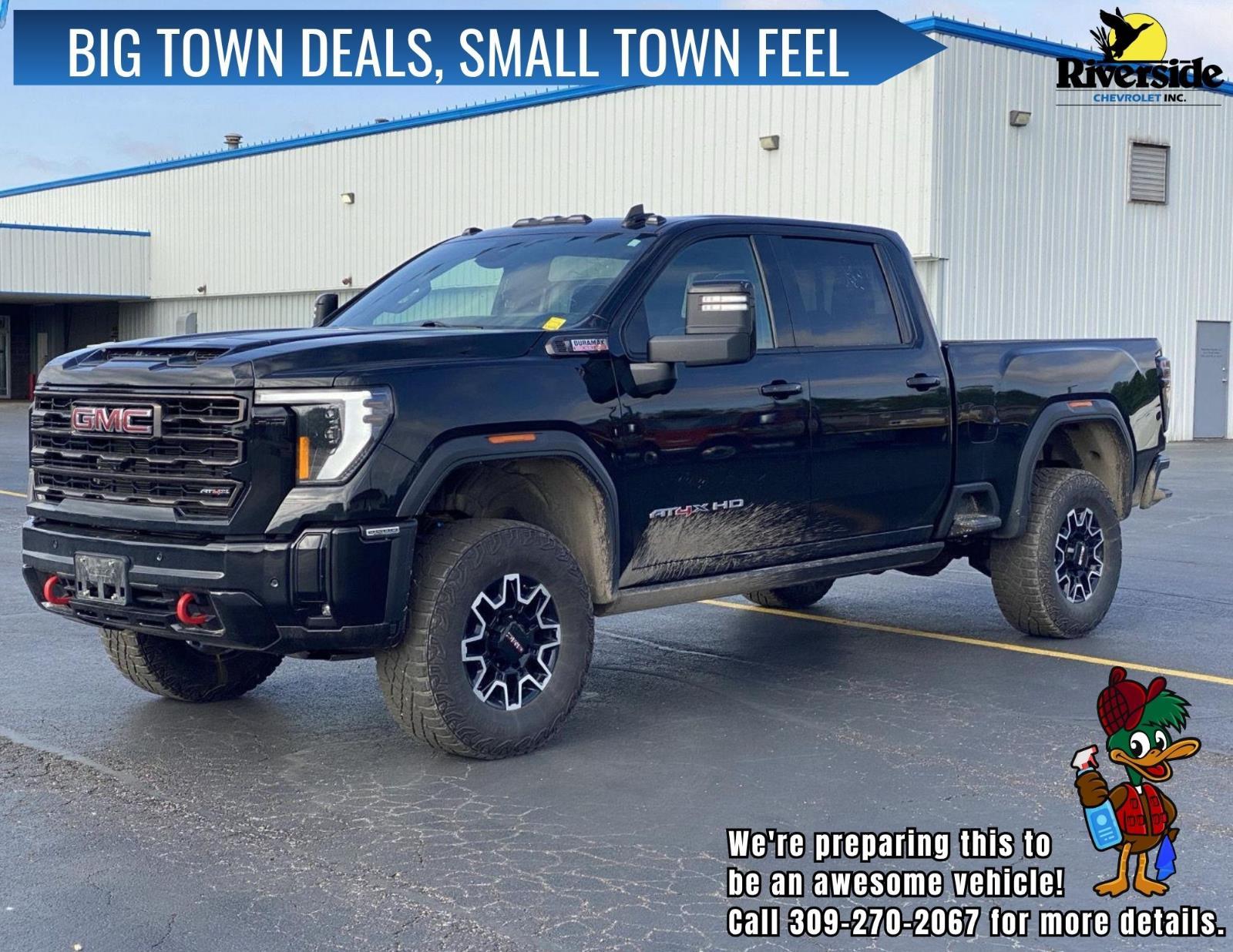 Onyx Black 2025 GMC Sierra 2500HD AT4X Crew Cab 4WD Pickup Truck Four-Wheel Drive Automatic