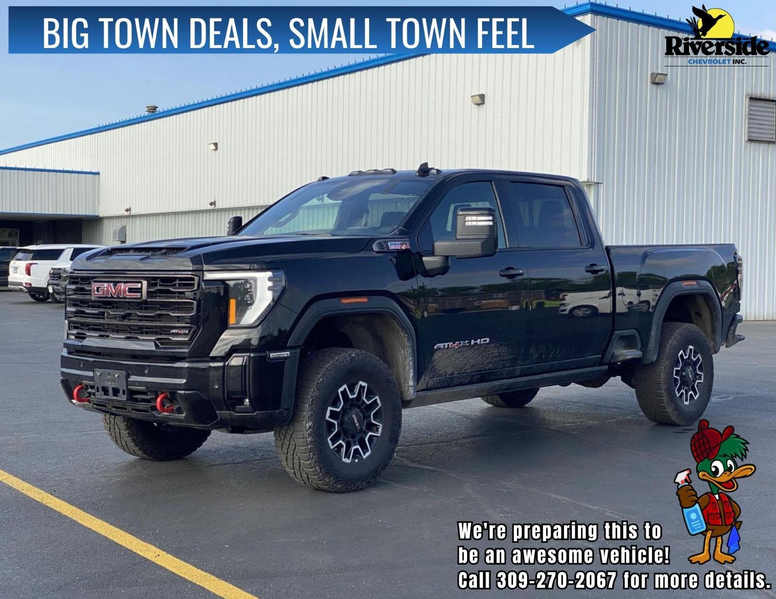 Onyx Black 2025 GMC Sierra 2500HD AT4X Crew Cab 4WD Pickup Truck Four-Wheel Drive Automatic