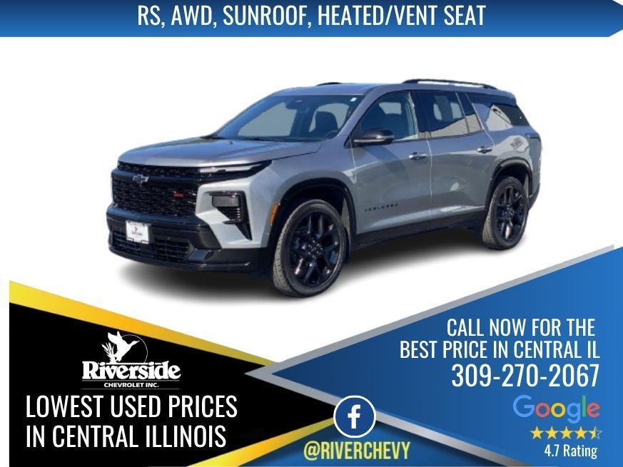 Gray (Sterling Grey Metallic) 2026 Chevrolet Traverse RS AWD SUV / Crossover Four-Wheel Drive 8-Speed Automatic