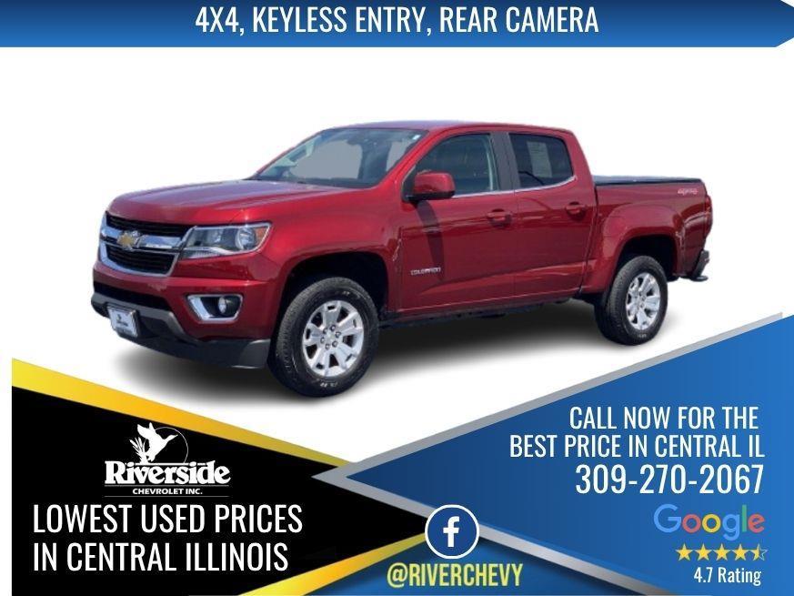 Cajun Red Tintcoat 2019 Chevrolet Colorado LT Crew Cab 4WD Pickup Truck Four-Wheel Drive 8-Speed Automatic