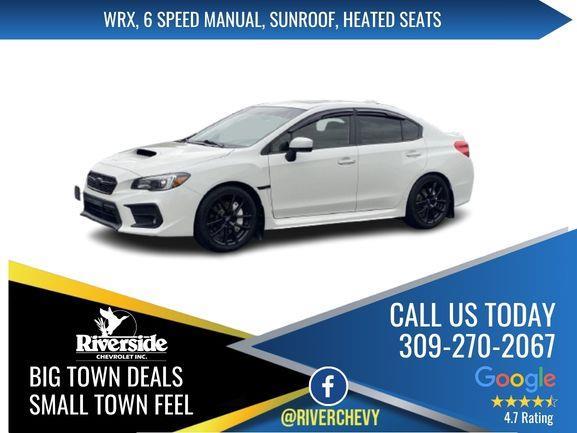 Crystal White Pearl 2020 Subaru WRX Limited AWD Sedan All-Wheel Drive Manual