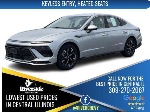 Aero Silver 2024 Hyundai Sonata Sedan Front-Wheel Drive Automatic