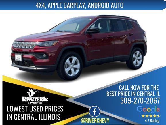 Velvet Red Pearlcoat 2022 Jeep Compass SUV / Crossover Four-Wheel Drive 9-Speed Automatic