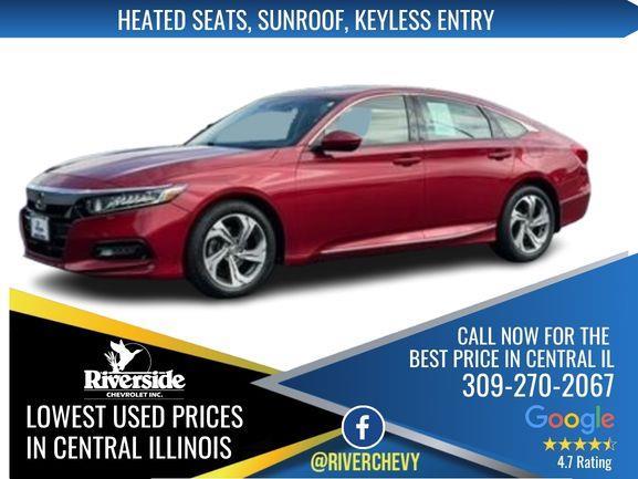 Radiant Red Metallic 2019 Honda Accord Sedan Front-Wheel Drive Continuously Variable Transmission