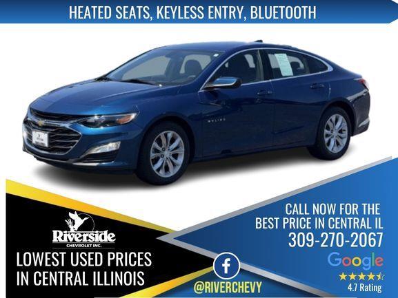 Pacific Blue Metallic 2019 Chevrolet Malibu Sedan Front-Wheel Drive Continuously Variable Transmission