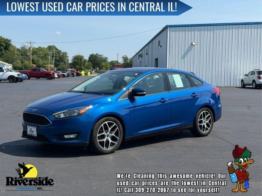 Lightning Blue Metallic 2018 Ford Focus Sedan Front-Wheel Drive 6-Speed Automatic