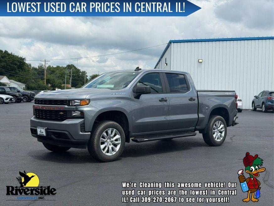 Gray (Satin Steel Metallic) 2022 Chevrolet Silverado 1500 Pickup Truck Four-Wheel Drive 8-Speed Automatic