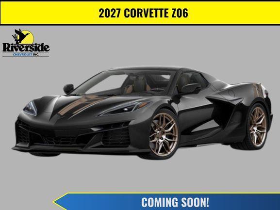 Black 2027 Chevrolet Corvette Convertible Rear-Wheel Drive 8-Speed Dual Clutch