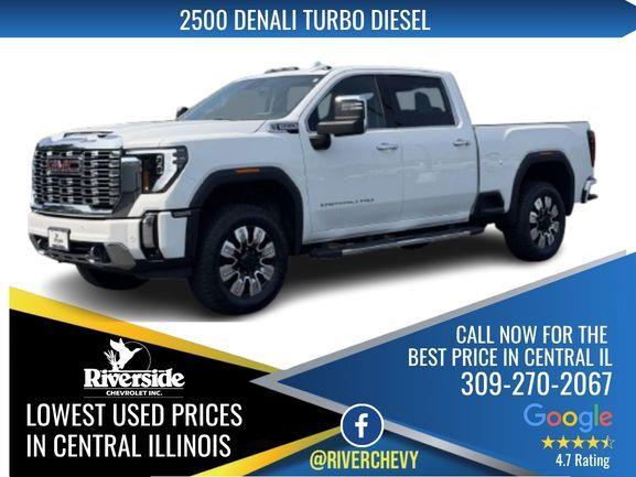 Summit White 2025 GMC Sierra 2500HD Pickup Truck Four-Wheel Drive Automatic