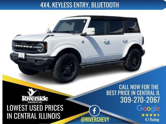 Oxford White 2023 Ford Bronco SUV / Crossover Four-Wheel Drive Automatic