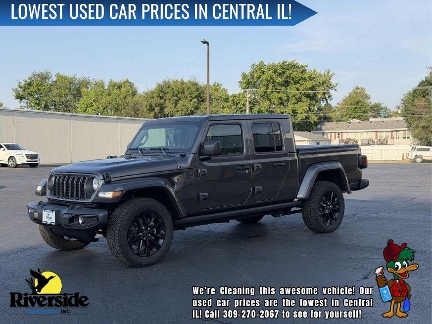 Gray (Granite Crystal Metallic Clearcoat) 2024 Jeep Gladiator Pickup Truck Four-Wheel Drive 8-Speed Automatic