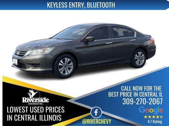 Hematite Metallic 2015 Honda Accord Sedan Front-Wheel Drive Continuously Variable Transmission
