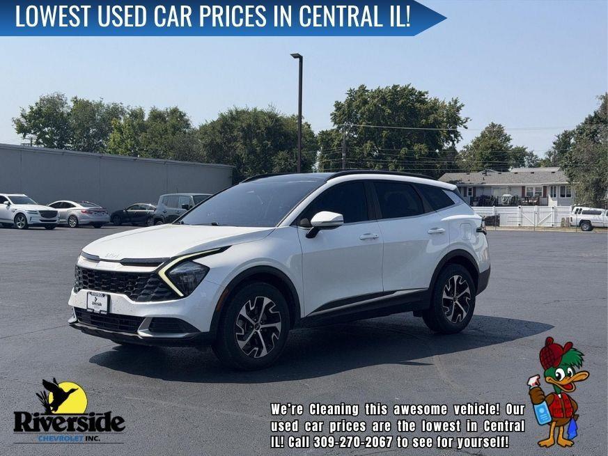 Snow White Pearl 2023 Kia Sportage Hybrid SUV / Crossover All-Wheel Drive Automatic