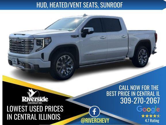 White Frost Tricoat 2024 GMC Sierra 1500 Pickup Truck Four-Wheel Drive Automatic