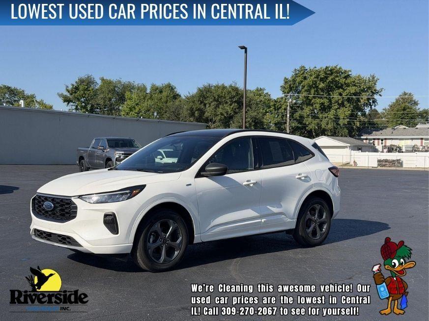 Star White Metallic Tri-Coat 2024 Ford Escape SUV / Crossover All-Wheel Drive 8-Speed Automatic
