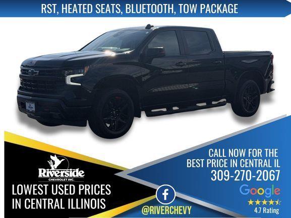 Black 2023 Chevrolet Silverado 1500 Pickup Truck Four-Wheel Drive 8-Speed Automatic