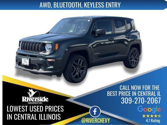 Technogreen Metallic Clearcoat 2021 Jeep Renegade SUV / Crossover Four-Wheel Drive 9-Speed Automatic