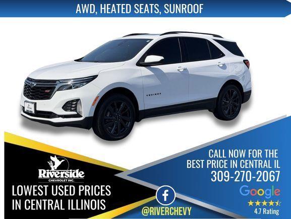 Summit White 2023 Chevrolet Equinox SUV / Crossover Four-Wheel Drive 6-Speed Automatic