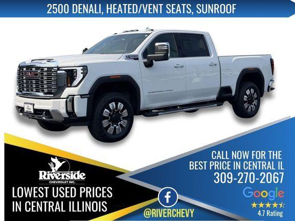 Summit White 2025 GMC Sierra 2500HD Pickup Truck Four-Wheel Drive Automatic
