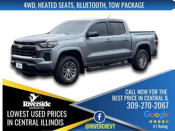 Sterling Gray Metallic 2023 Chevrolet Colorado Pickup Truck Four-Wheel Drive 8-Speed Automatic