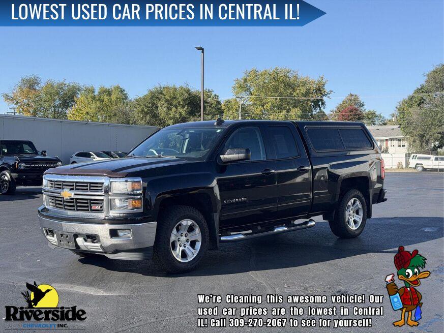 Black 2015 Chevrolet Silverado 1500 Pickup Truck Four-Wheel Drive 6-Speed Automatic