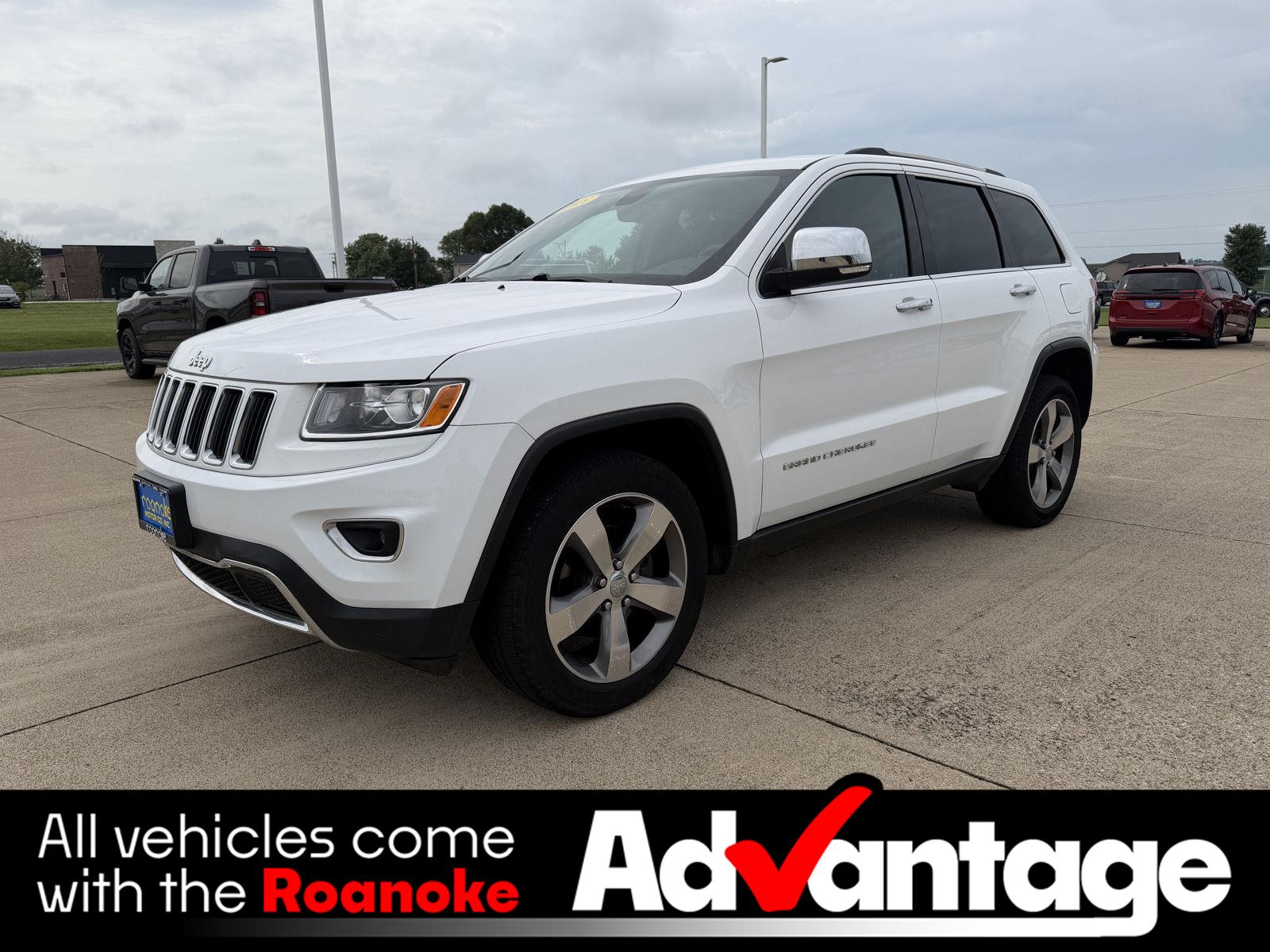 Bright White 2015 Jeep Grand Cherokee SUV / Crossover Four-Wheel Drive 8-Speed Automatic