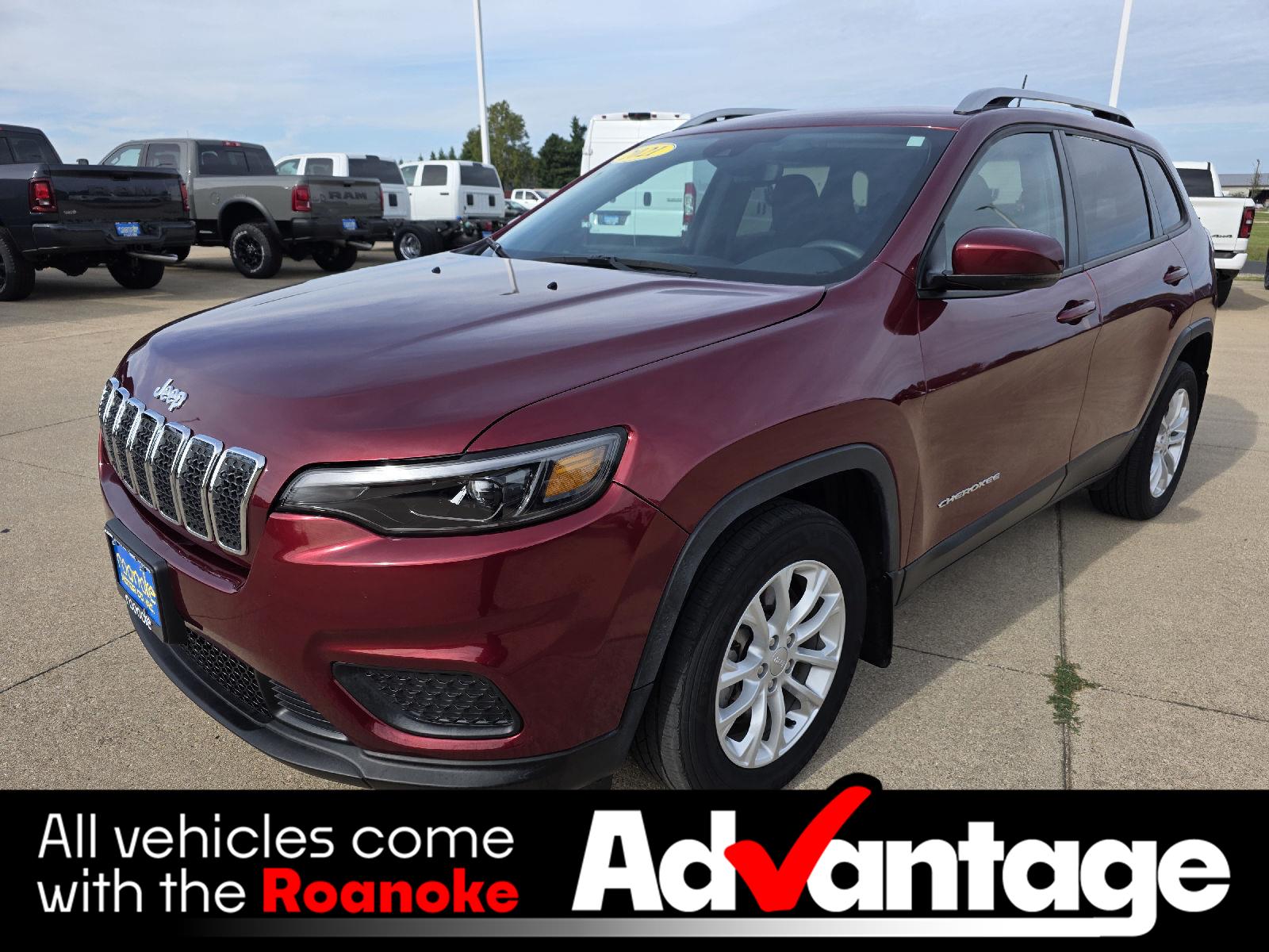 Velvet Red Pearlcoat 2021 Jeep Cherokee SUV / Crossover Front-Wheel Drive 9-Speed Automatic