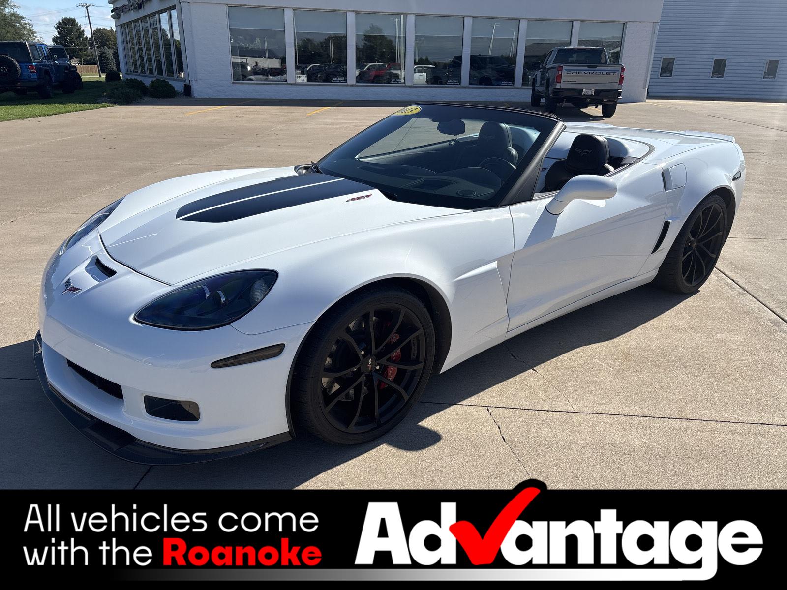 Arctic White 2013 Chevrolet Corvette Convertible Rear-Wheel Drive 6-Speed Manual