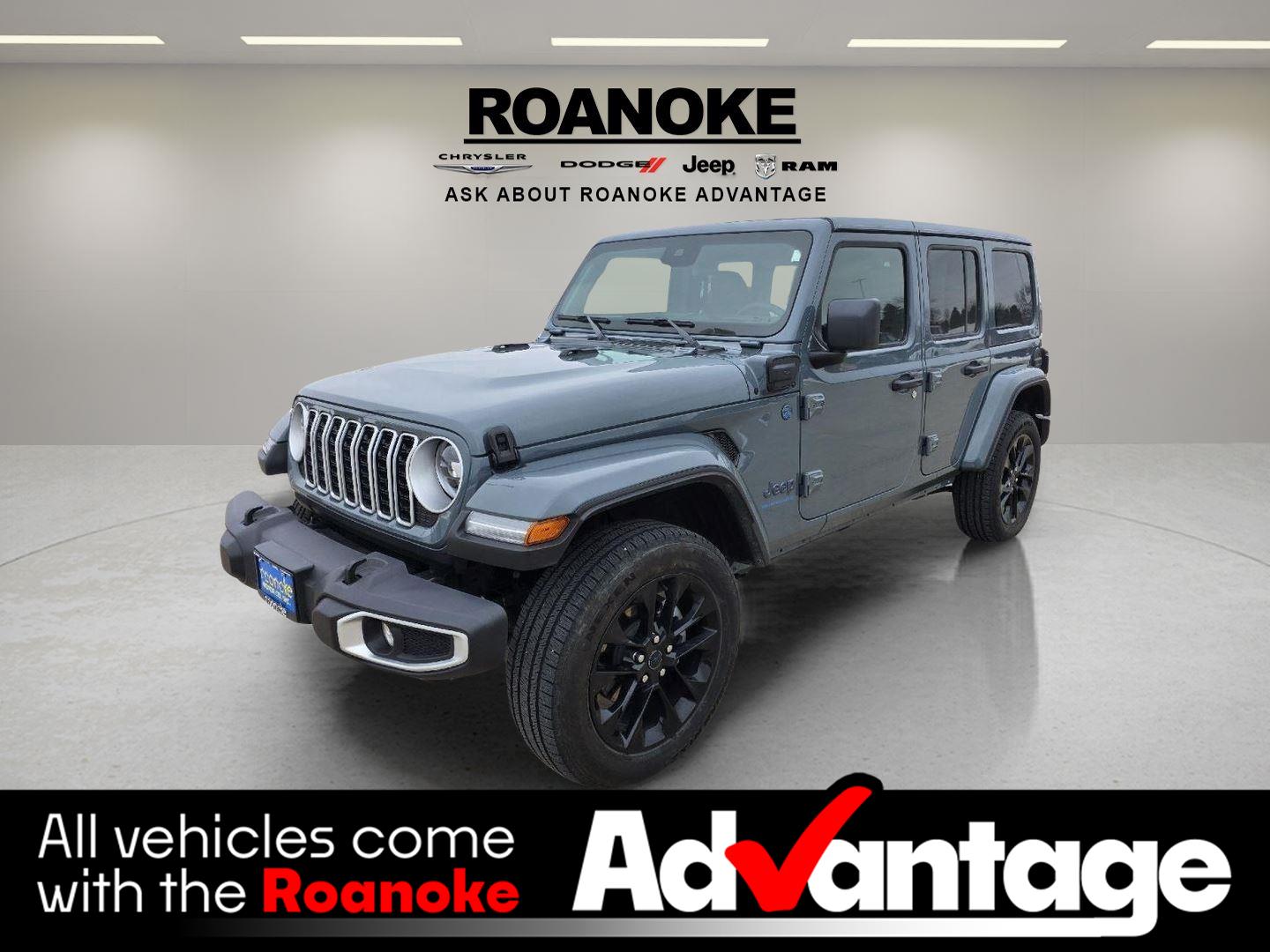 Anvil Clearcoat 2025 Jeep Wrangler 4xe Sahara 4WD SUV / Crossover Four-Wheel Drive 8-Speed Automatic