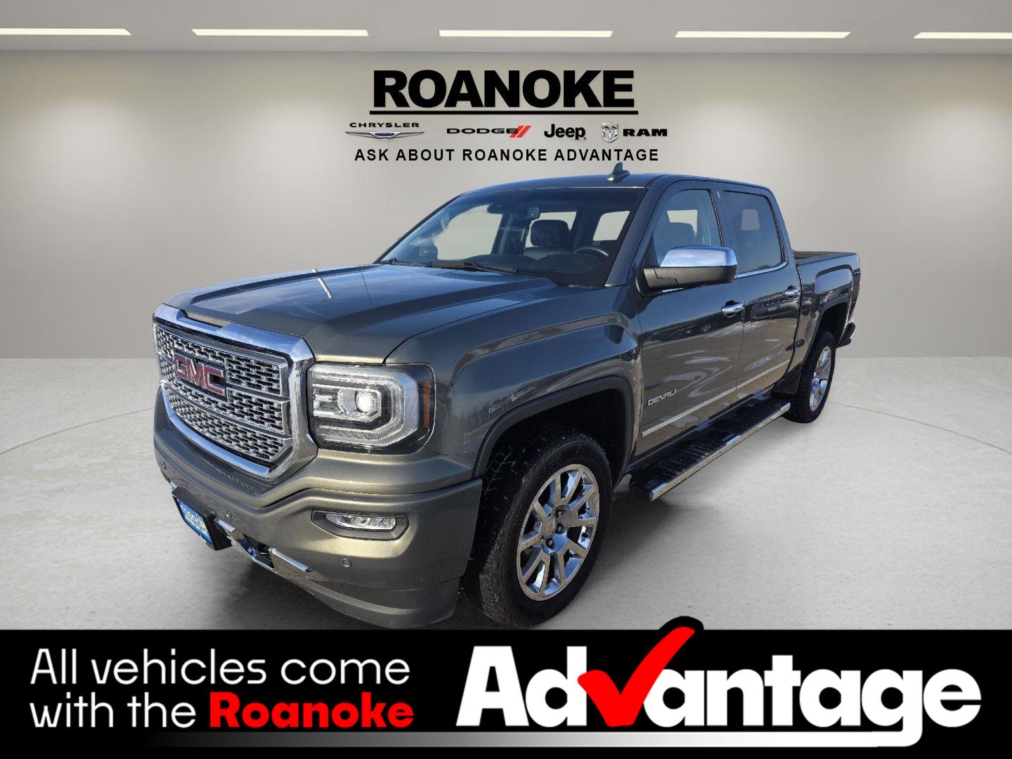 Mineral Metallic 2017 GMC Sierra 1500 Denali Crew Cab 4WD Pickup Truck Four-Wheel Drive 8-Speed Automatic