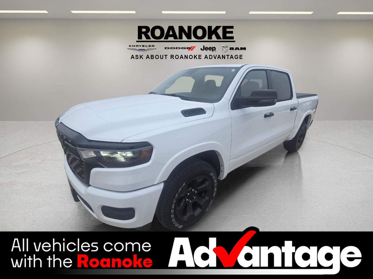 Bright White Clearcoat 2026 RAM 1500 Big Horn Crew Cab 4WD Pickup Truck Four-Wheel Drive 8-Speed Automatic