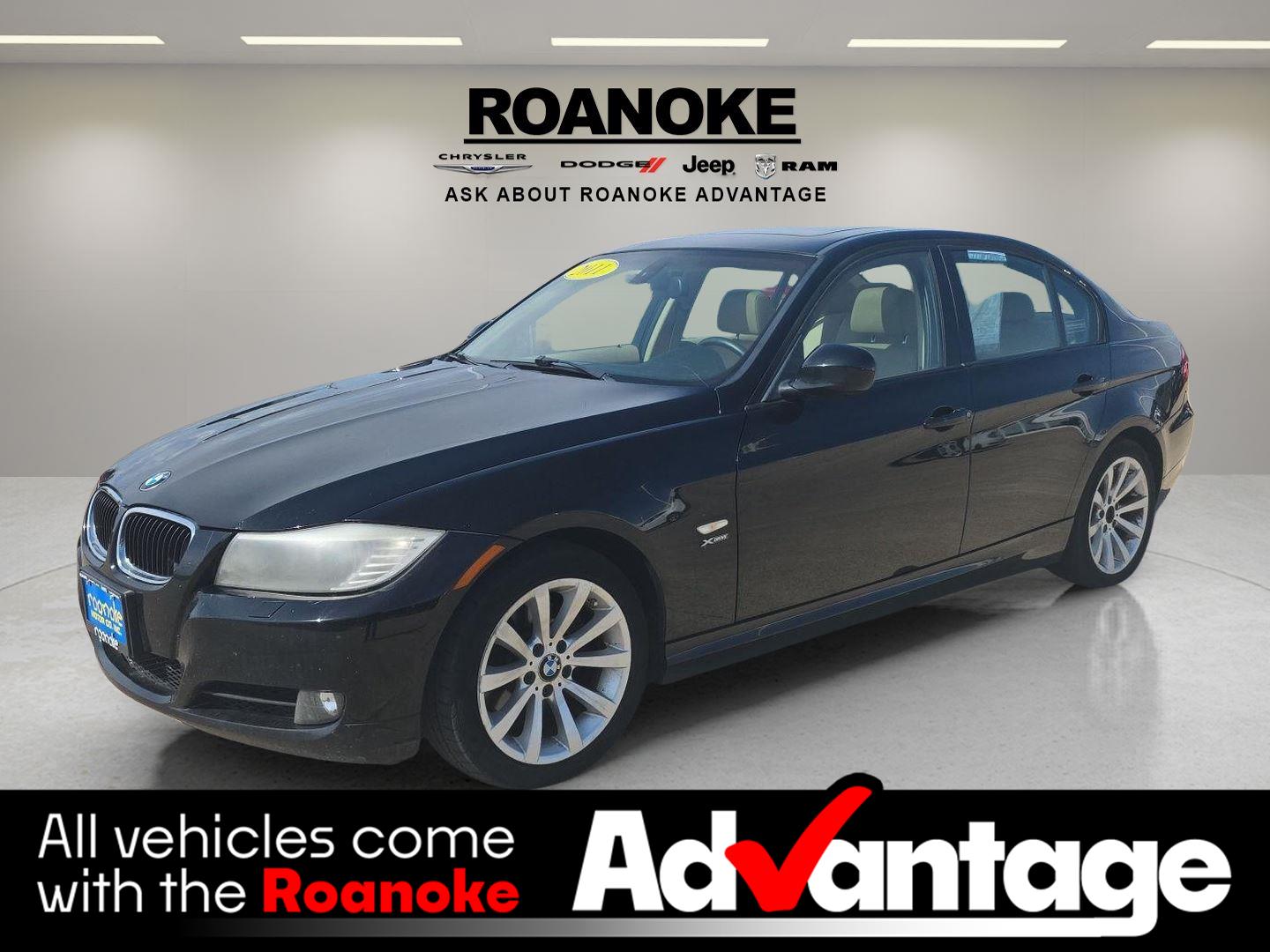 Jet Black 2011 BMW 3 Series 328i xDrive Sedan AWD Sedan All-Wheel Drive Automatic