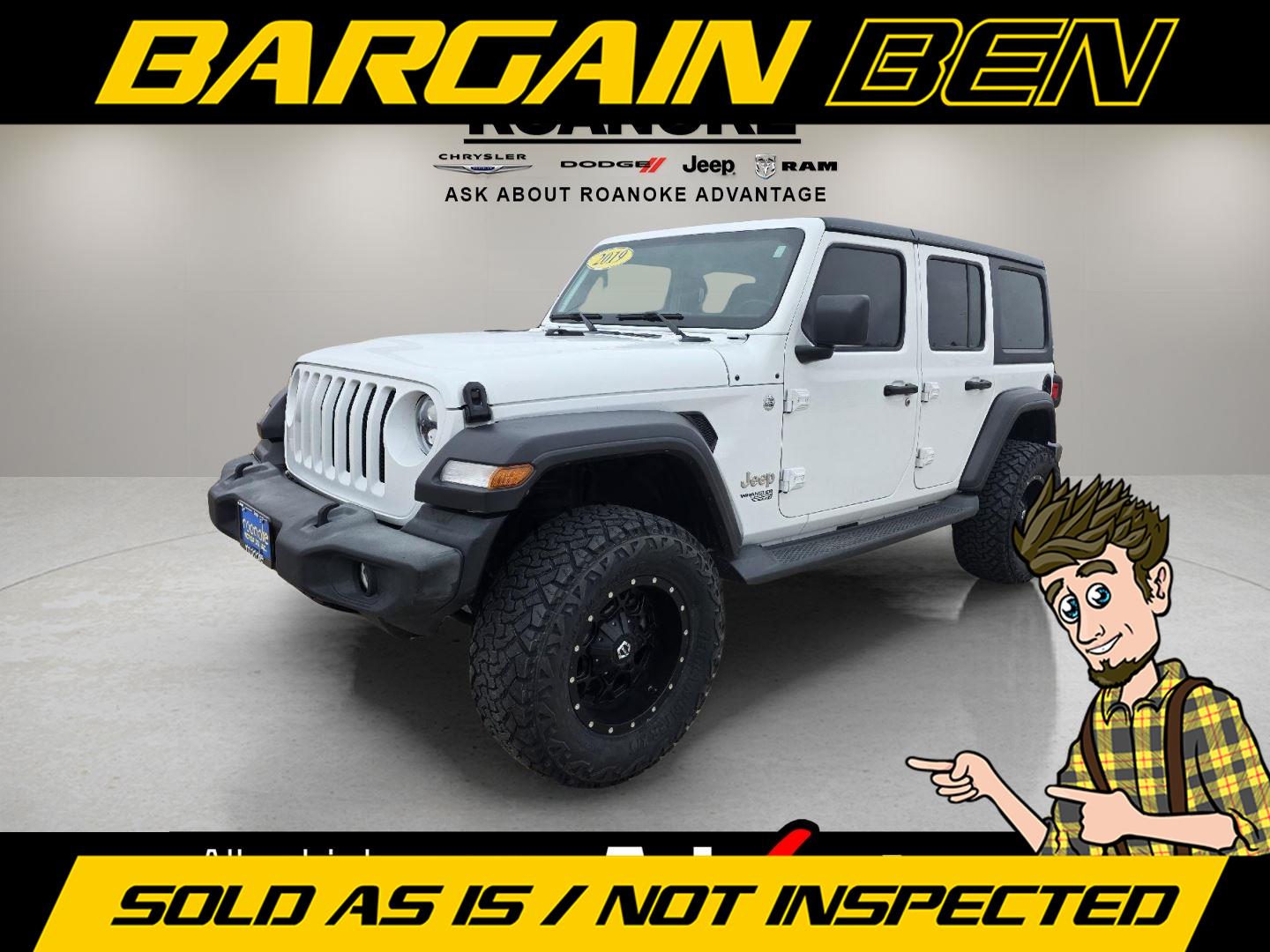 Bright White Clearcoat 2019 Jeep Wrangler SUV / Crossover Four-Wheel Drive 8-Speed Automatic