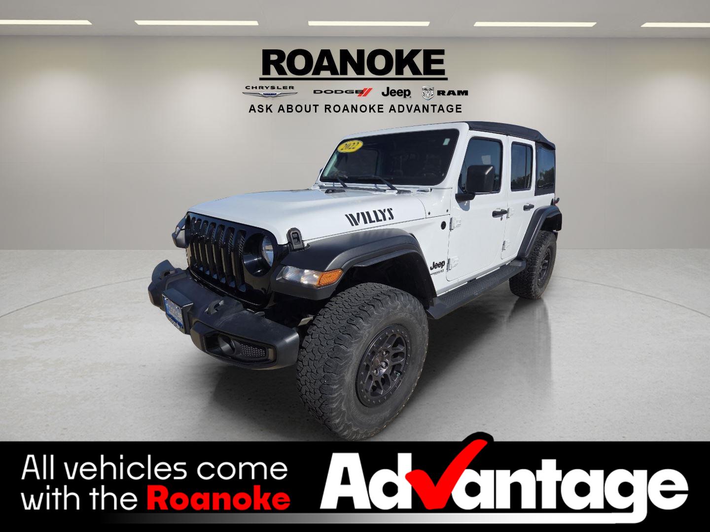 Bright White Clearcoat 2022 Jeep Wrangler SUV / Crossover Four-Wheel Drive 8-Speed Automatic