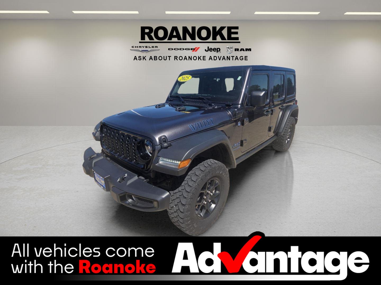 Gray (Granite Crystal Metallic Clearcoat) 2025 Jeep Wrangler 4xe SUV / Crossover Four-Wheel Drive 8-Speed Automatic