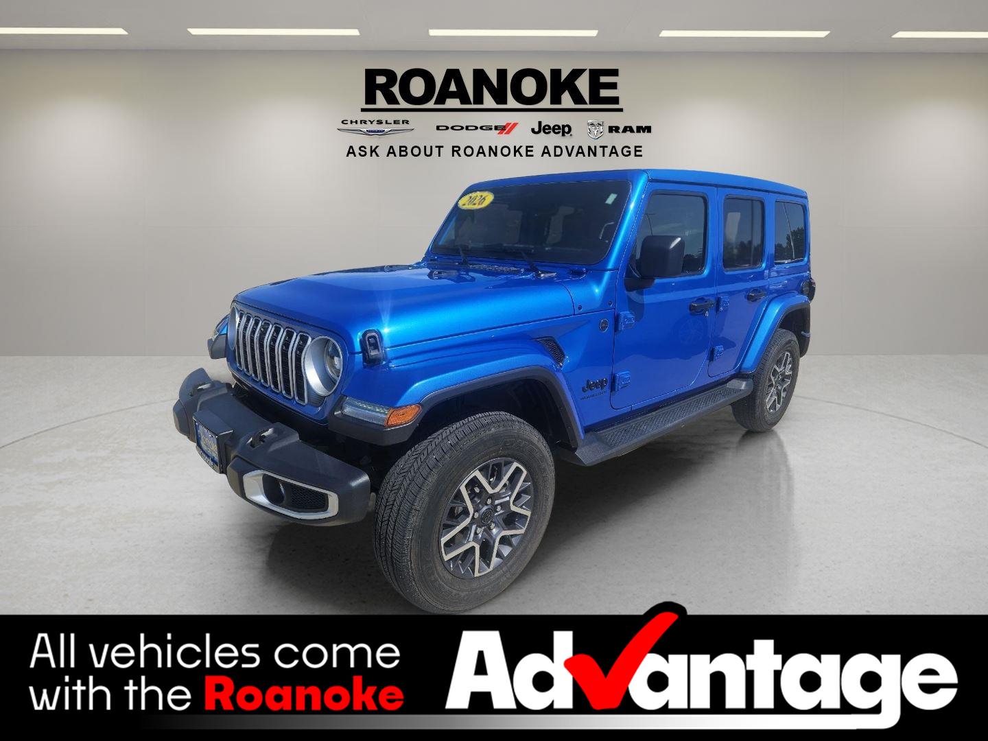 Hydro Blue Pearlcoat 2026 Jeep Wrangler SUV / Crossover Four-Wheel Drive 8-Speed Automatic